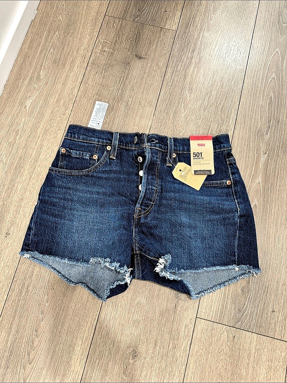 Levi's 501 Original Shorts Women's Denim Jean Shorts Waist 27